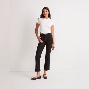 Madewell Black Kick Out Crop Jeans Size 29 NM320